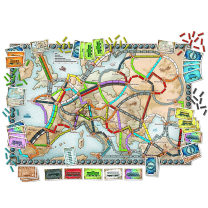 Ticket To Ride (Europe Edition)  Board Game - Family Entertainment