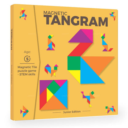Tangram Junior | Magnetic Brain Booster Puzzle for Kids 5+ | Educational Toy and Gift for Kids