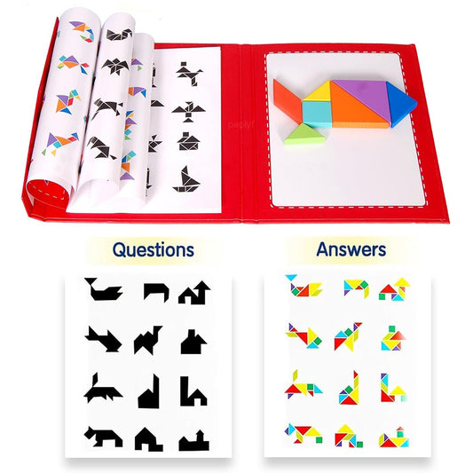 Tangram Junior | Magnetic Brain Booster Puzzle for Kids 5+ | Educational Toy and Gift for Kids