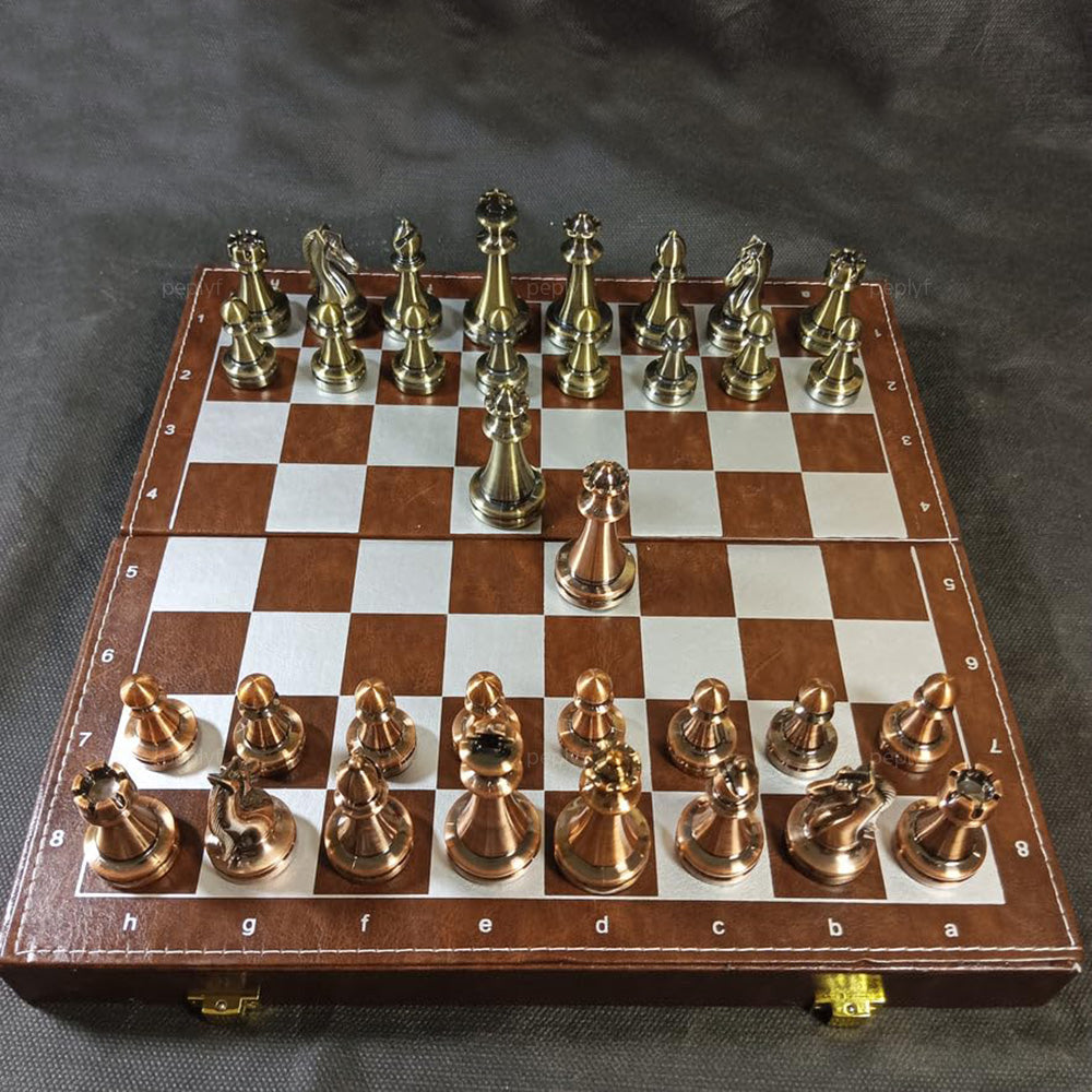 ChessMate Metallica | Premium Metal Chess Set (12 inch)
