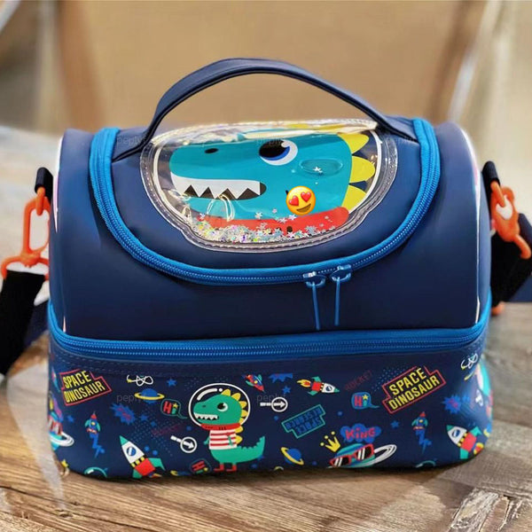 Double Decker Lunchbag for Kids | 3D Design | Thermal Insulated & Spacious