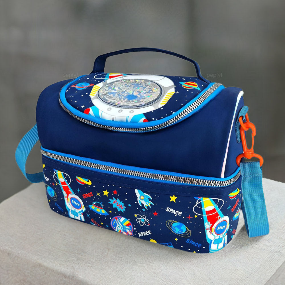 3D Insulated Lunch Bag for Kids | School and Picnic | Dual Layer Tiffin Bag