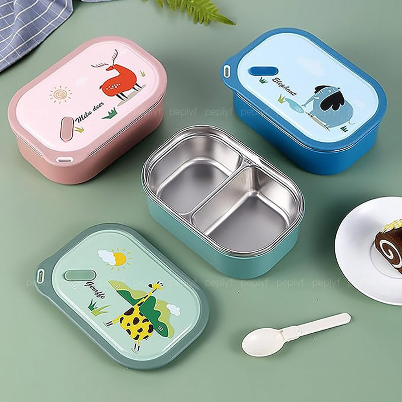 Animal Cartoon Lunchbox - 1000ml Stainless Steel