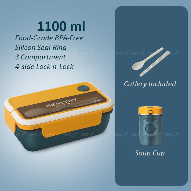 Lunchbox Meal Set With Soup Cup (1100ml + 330ml)