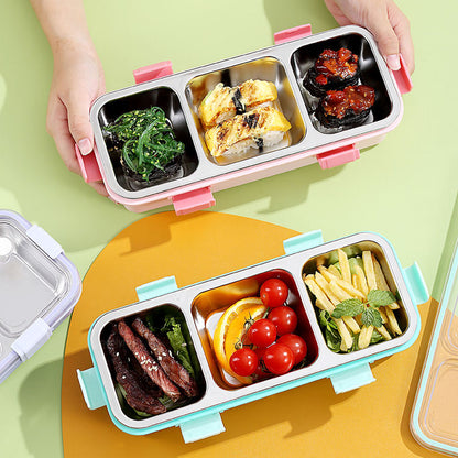 Meal Buddy Lunchbox | Stainless Steel | Solid Snacks & Meals | 3 Grid