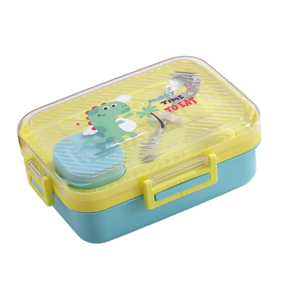 PEPLYF PESTO 2 Grid Lunchbox with Container | Stainless Steel |800ml