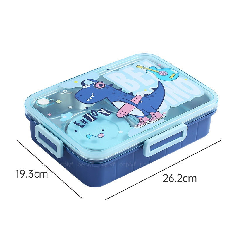 Dino - Unicorn Lunchbox (4 Compartment) Spill proof