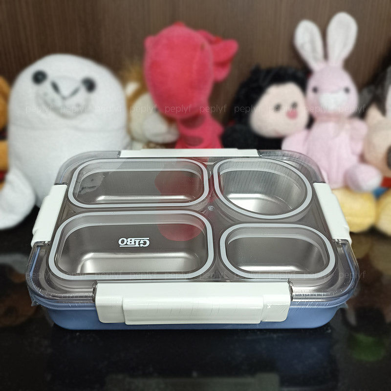 Lunchbox 4 - Grid Stainless Steel Spillproof