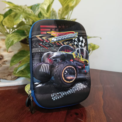 Monster Truck Pencil Case - Embossed Hardcase (3D Design)