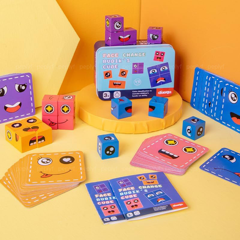 Face Changing Puzzle Cubes