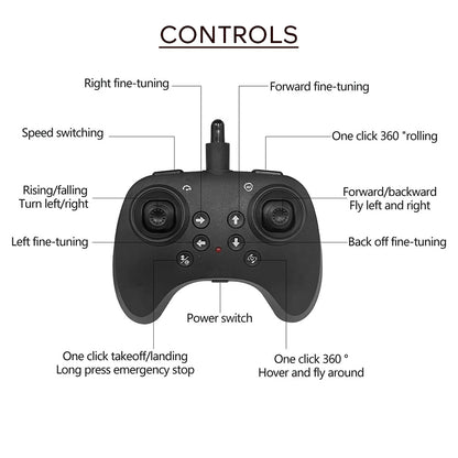 Flyway 2in1 RC Jet and Mini Quadcopter 360° Flip Stunt, Easy-to-Fly Remote Control Plane for Kids