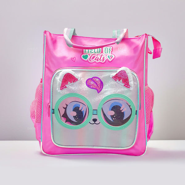 HappyGo Multipurpose Tote Bag for Kids | Shoulder Bag with Bottle Holder | Tuition, Travel, All Purpose