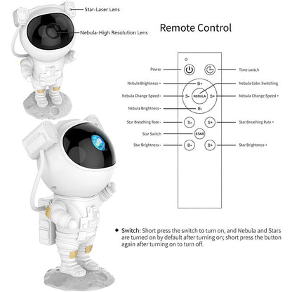 Astronaut Projector Lamp (With Remote)