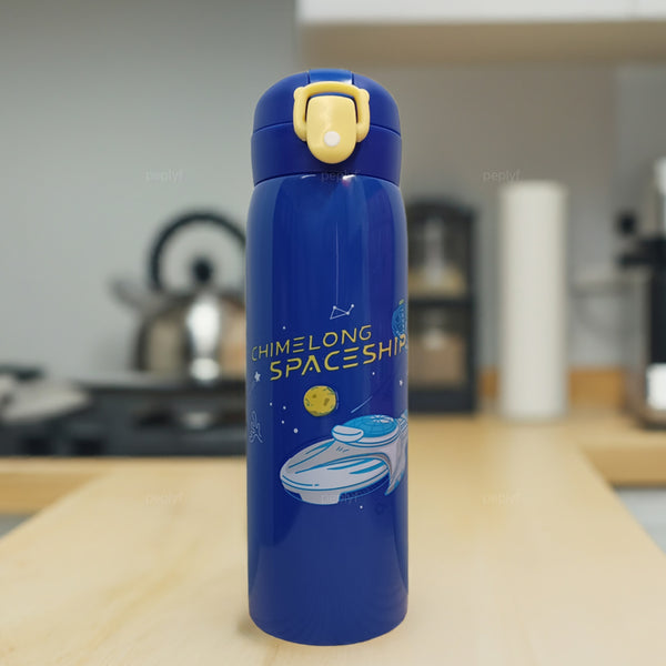 Aquafun Stainless Steel Water Bottle for Kids - 500ml - Widemouth