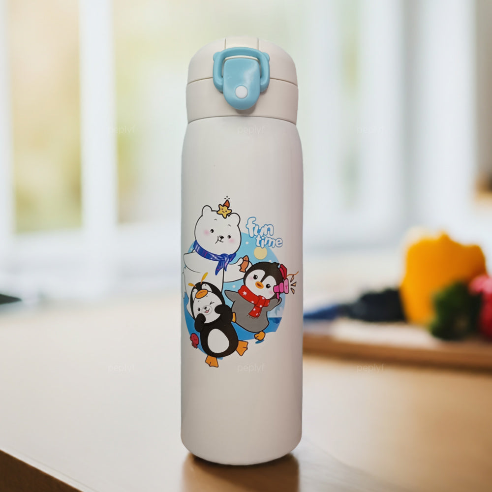 Aquafun Stainless Steel Water Bottle for Kids - 500ml