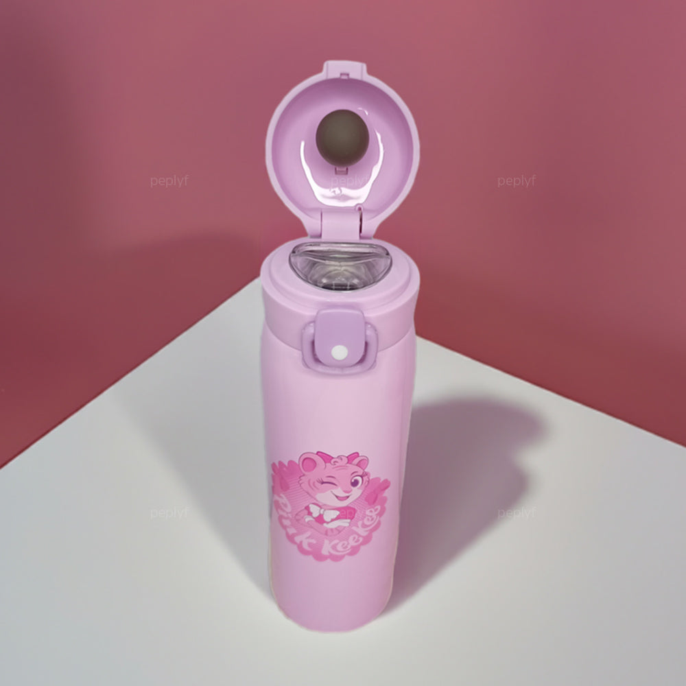 Aquafun Stainless Steel Water Bottle for Kids - 500ml - Widemouth