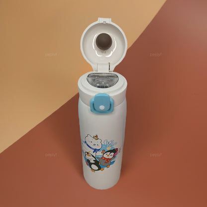 Aquafun Stainless Steel Water Bottle for Kids - 500ml - Widemouth