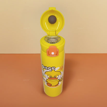 Aquafun Stainless Steel Water Bottle for Kids - 500ml - Widemouth
