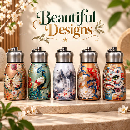 Aura Mini | Insulated Stainless Steel Bottle | 300ml | Hot-n-Cold | Leakproof (Assorted Prints)