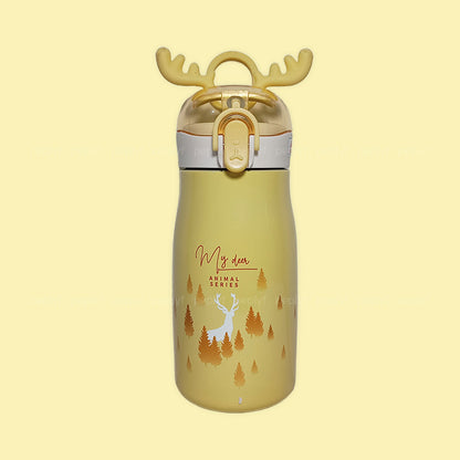 Animal Deer Sipper (300ml) with Deer Horn Cap