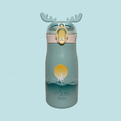 Animal Deer Sipper (300ml) with Deer Horn Cap