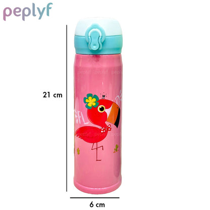 Funky Animals Water Bottle (Vacuum Insulated SS) - 420ml